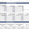 Displaying input variables for EdTech financial model.