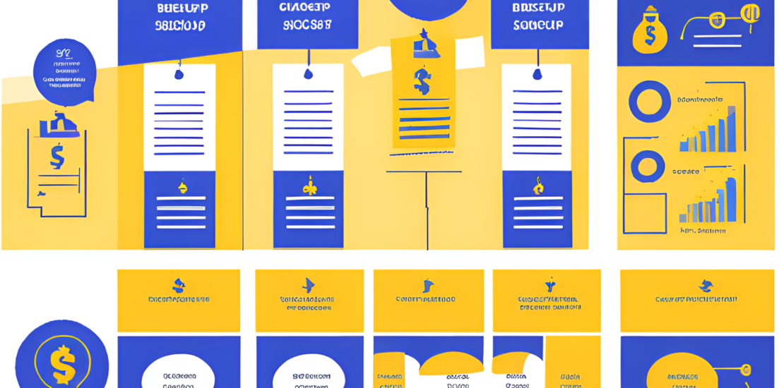 A flowchart and financial worksheet illustrating the step-by-step process of conducting a DCF valuation, including forecasting cash flows, determining discount rates, and calculating terminal value.