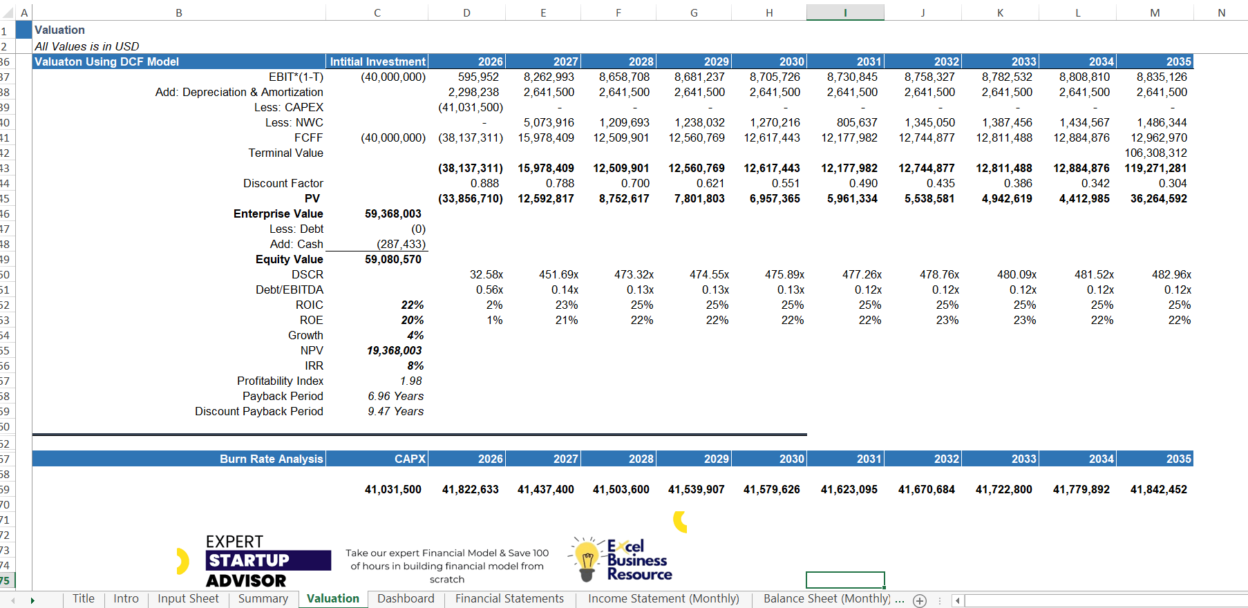 A feature image for a downloadable Excel financial model template for a Battery Energy Storage System (BESS).