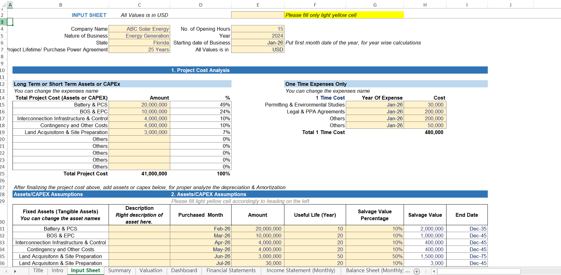 A feature image for a downloadable Excel financial model template for a Battery Energy Storage System (BESS).