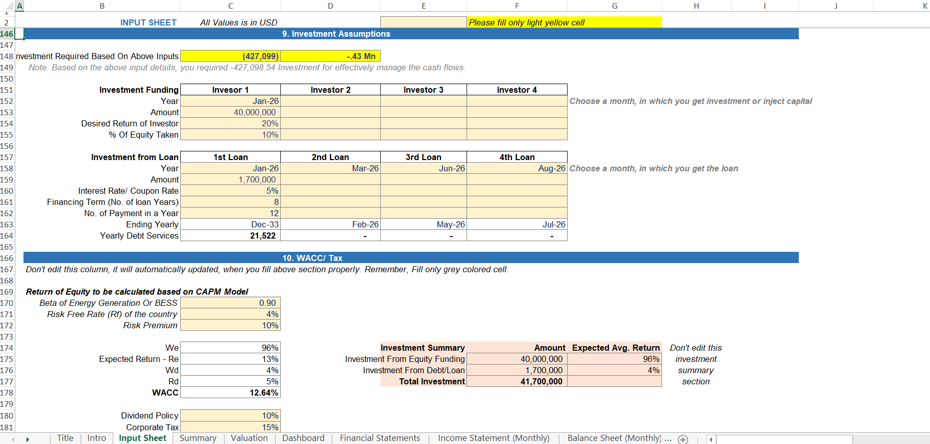 A feature image for a downloadable Excel financial model template for a Battery Energy Storage System (BESS).