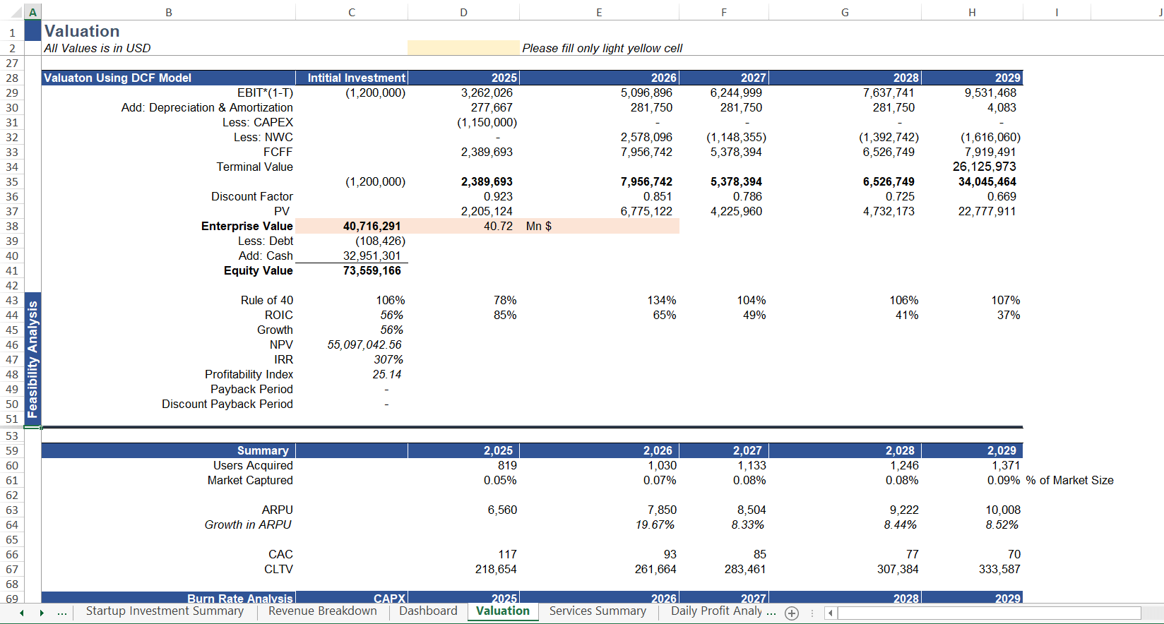 Medicare Clinic DCF Valuation