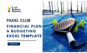 Padel club financial planning template