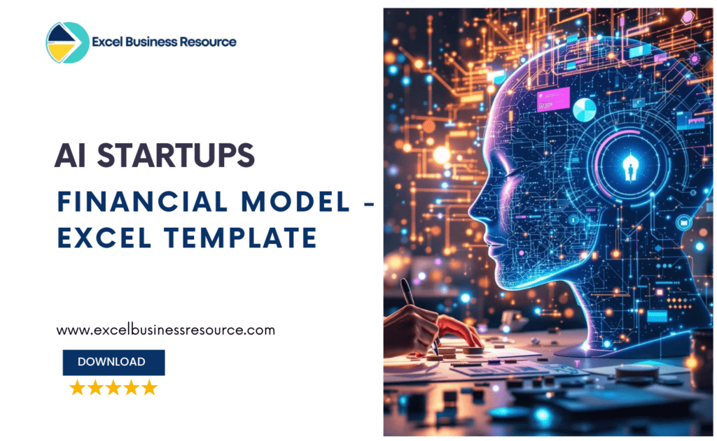 Comprehensive AI startup financial model template in Excel featuring automated P&L, DCF valuation, token utilization tracking, and investor dashboards.