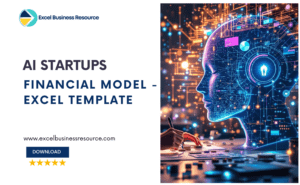 Comprehensive AI startup financial model template in Excel featuring automated P&L, DCF valuation, token utilization tracking, and investor dashboards.