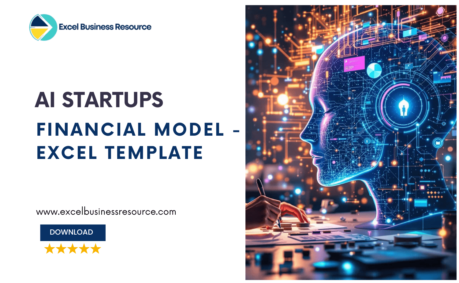Comprehensive AI startup financial model template in Excel featuring automated P&L, DCF valuation, token utilization tracking, and investor dashboards.