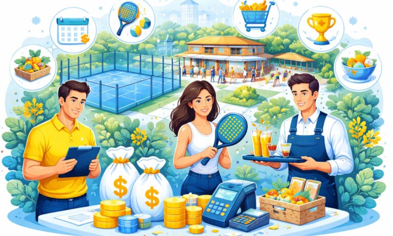 Padel club revenue streams and income sources