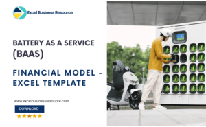 Battery-as-a-Service financial model template summary dashboard