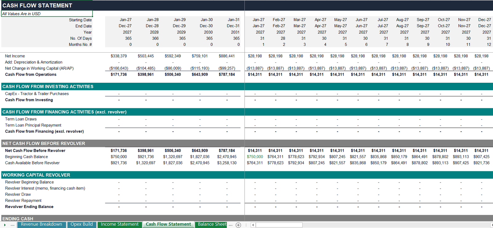 logistics-fleet-cash-flow-statement-financial-model-excel