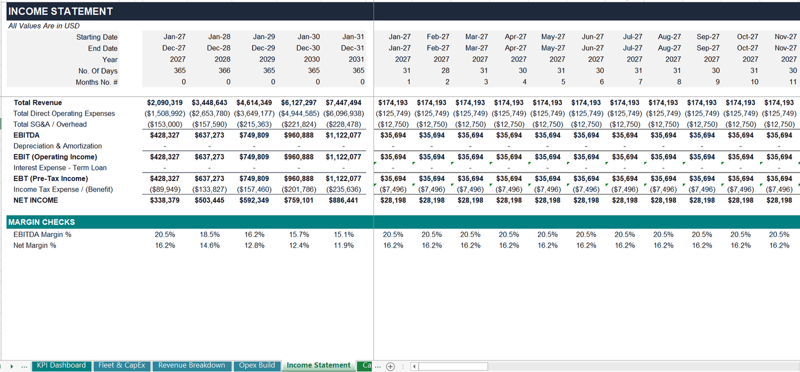 trucking-business-plan-income-statement-pro-forma-excel